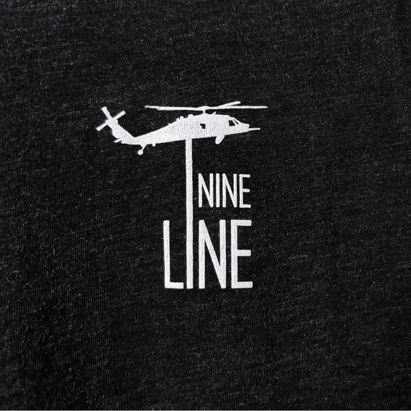 Nine Line Dropline Logo Long-Sleeve T-Shirt Black NWOT - Picture 4 of 9
